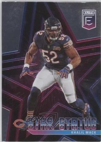 Khalil Mack #15 Football Cards 2020 Panini Donruss Elite Star Status