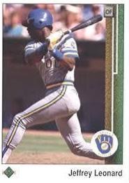 Jeffrey Leonard #263 Baseball Cards 1989 Upper Deck