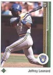 Jeffrey Leonard #263 Baseball Cards 1989 Upper Deck Prices