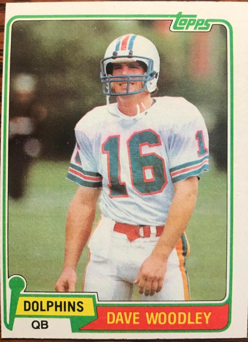 Dave Woodley #174 Football Cards 1981 Topps