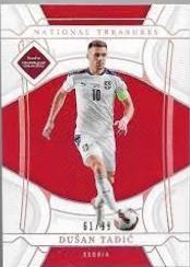 Dusan Tadic #118 Soccer Cards 2022 Panini National Treasures FIFA Road to World Cup