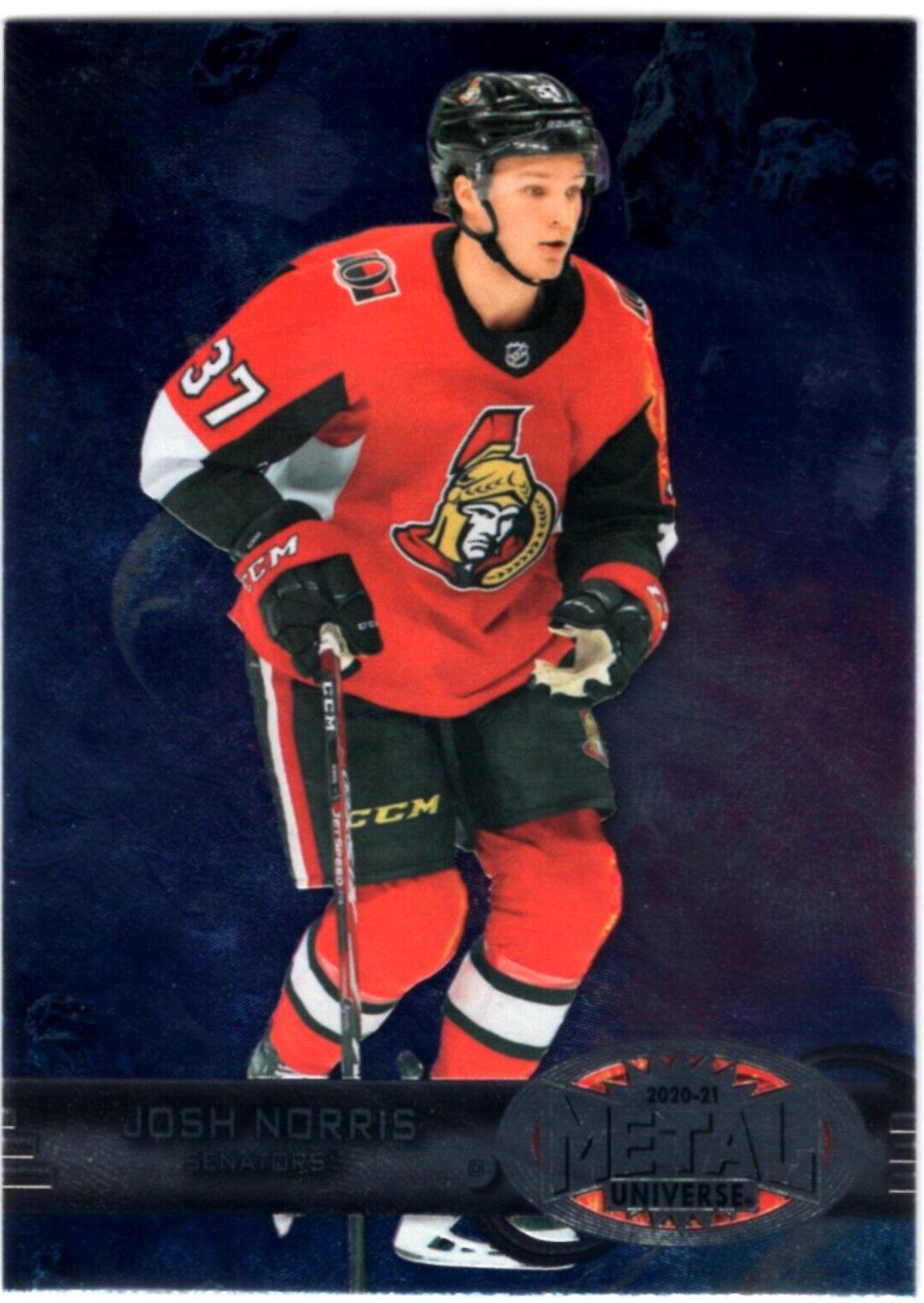 Josh Norris #R-33 Hockey Cards 2020 Skybox Metal Universe Retro