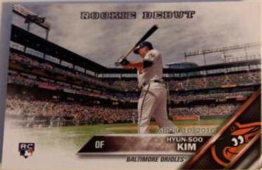 Hyun Soo Kim #US25 Baseball Cards 2016 Topps Update