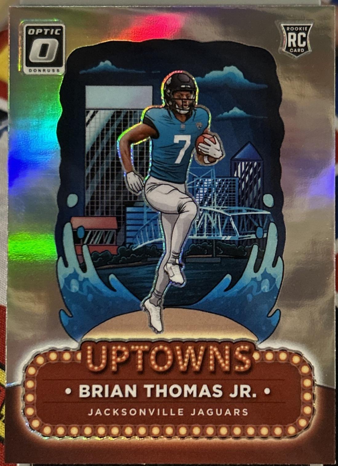Brian Thomas Jr. #12 Football Cards 2024 Panini Donruss Optic Uptowns