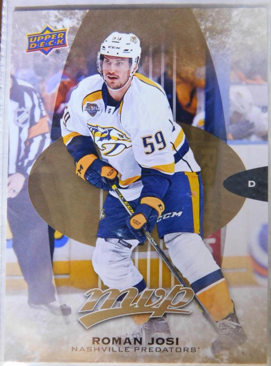 Roman Josi #2 Hockey Cards 2016 Upper Deck MVP