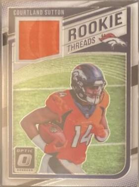 Courtland Sutton #RT-CS Football Cards 2018 Donruss Optic Rookie Threads