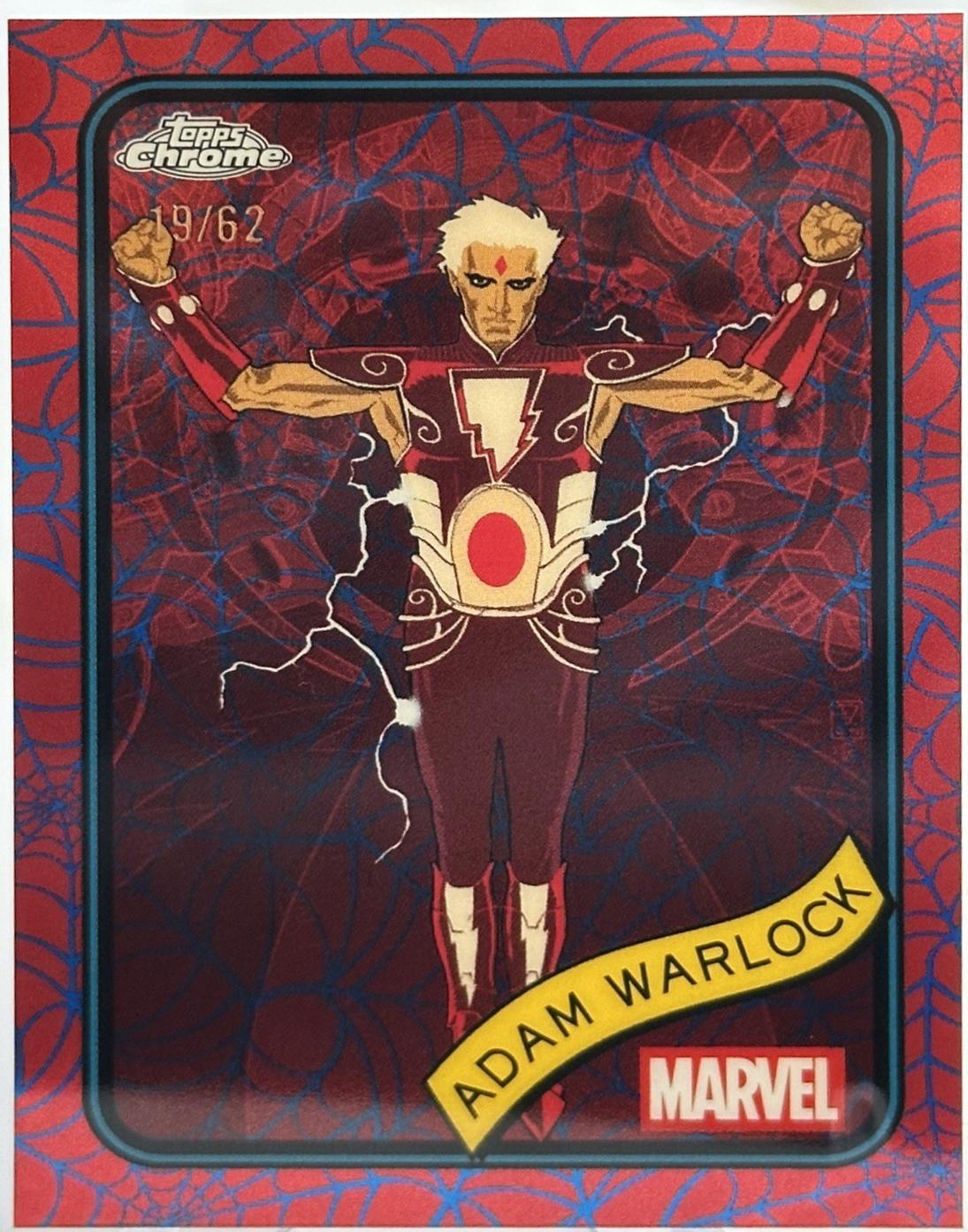 Adam Warlock Blue & Red Spider Web Refractor