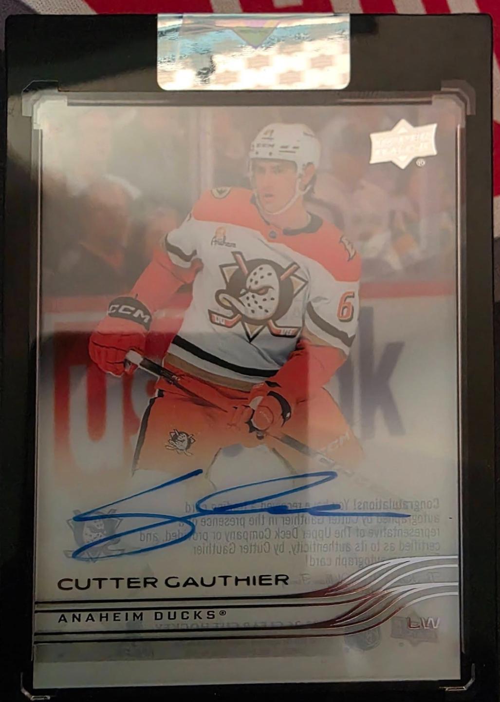 Cutter Gauthier #CC-CG 2025 Upper Deck Clear Cut Hockey