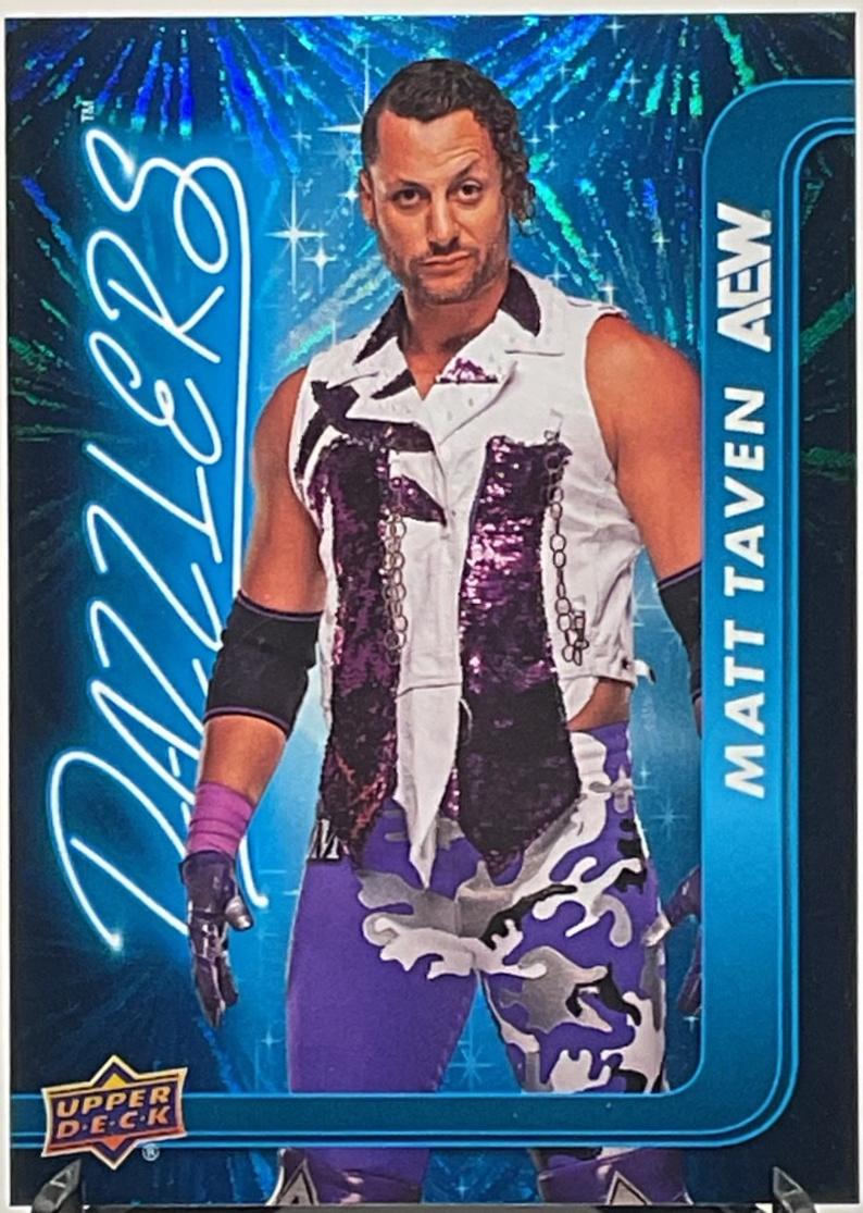 Matt Taven #DZ-33 Wrestling Cards 2025 Upper Deck AEW Dazzlers Blue