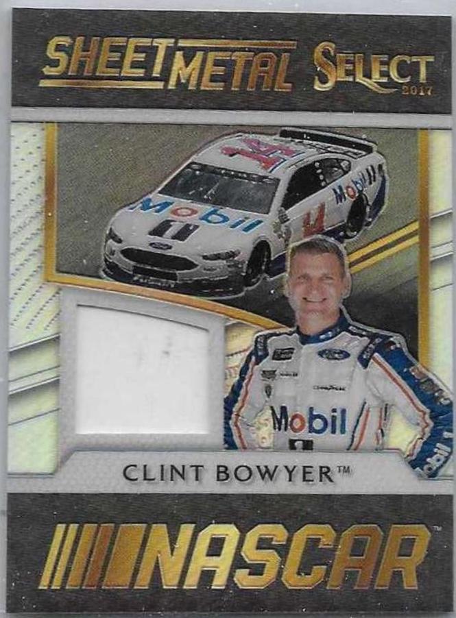 Clint Bowyer #SM-BO Racing Cards 2017 Panini Select Nascar Sheet Metal