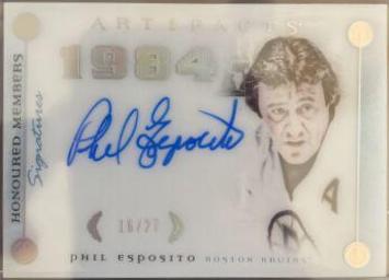 Phil Esposito #HMS-PE Hockey Cards 2021 Upper Deck Artifacts Honoured Members Signatures