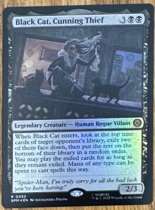 Black Cat, Cunning Thief [Foil] #52 Prices | Magic Marvel Spider-Man |  Magic Cards