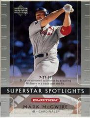 Mark McGwire [Silver] #117 Baseball Cards 2002 Upper Deck Ovation Prices
