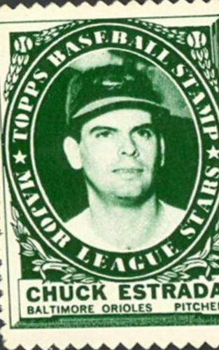 Chuck Estrada Baseball Cards 1961 Topps Stamps
