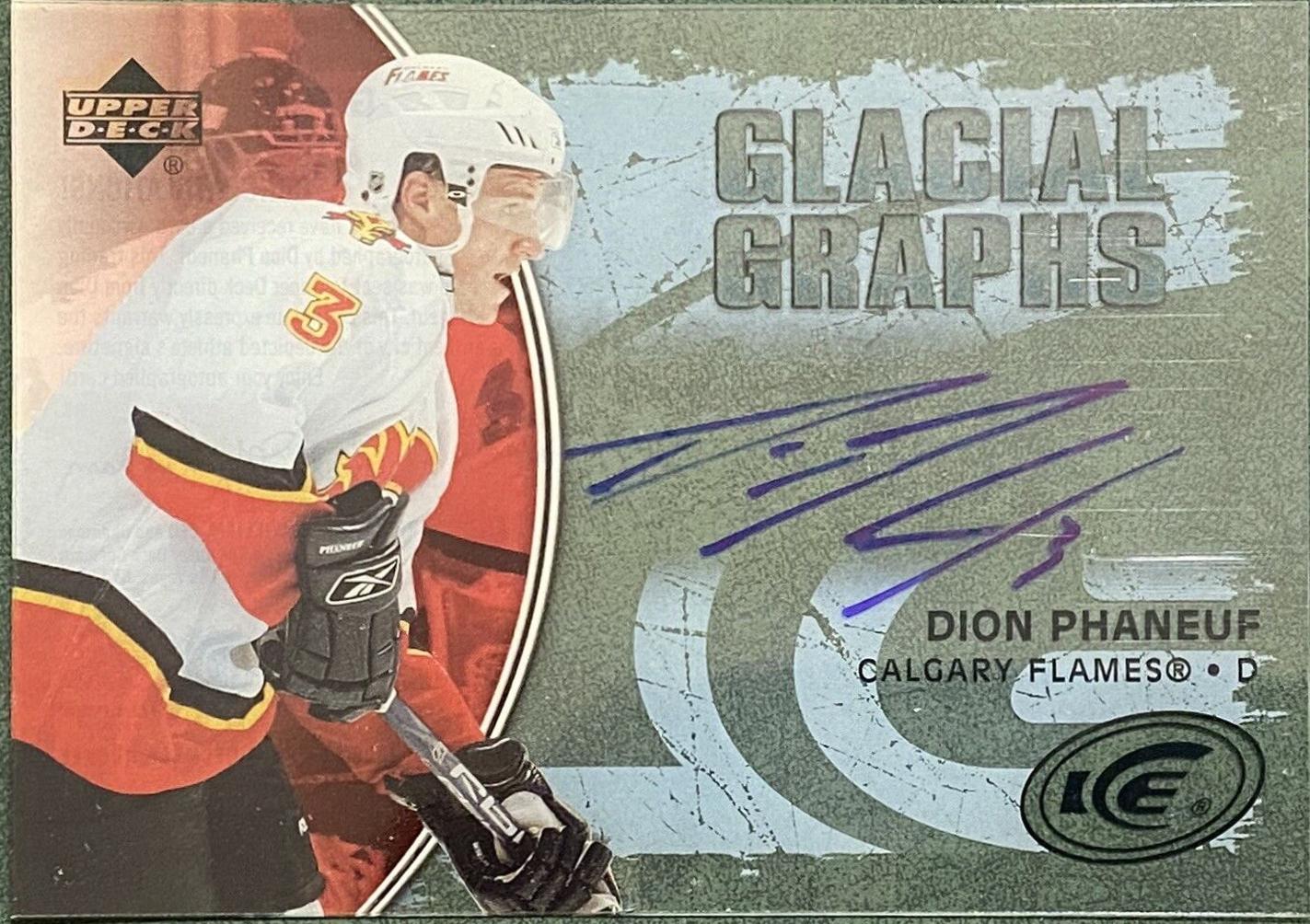 Dion Phaneuf #GG-DP Hockey Cards 2005 Upper Deck Ice Glacial Graphs