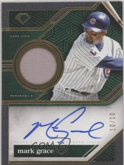 Mark Grace #SPA-MG Baseball Cards 2024 Topps Diamond Icons Autograph Single-Player Relic