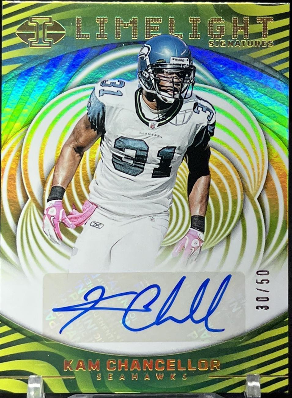 Kam Chancellor #LS-KC 2023 Panini Illusions Limelight Signature Football