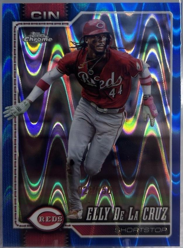 2026 Topps Chrome Elly De La Cruz [Blue Refractor] #279 card