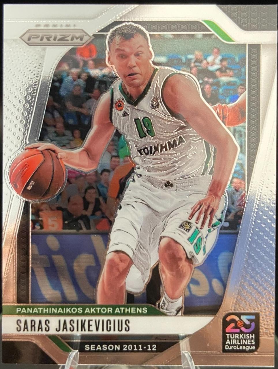 Saras Jasikevicius #93 2024 Panini Prizm Euroleague Basketball