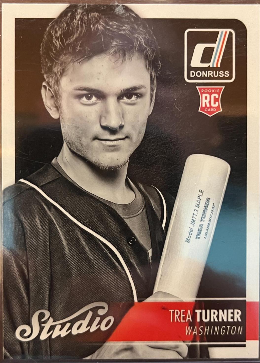 Trea Turner #S7 Baseball Cards 2016 Panini Donruss Studio
