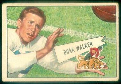 Doak Walker #3 Football Cards 1952 Bowman Large
