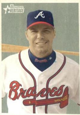 Chipper Jones #16 Baseball Cards 2006 Bowman Heritage