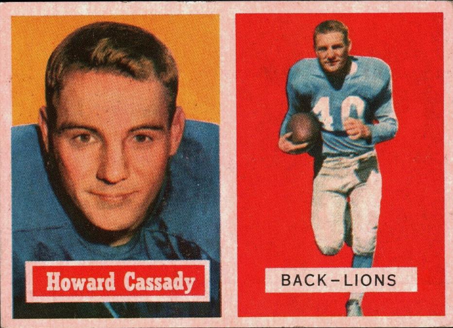 Howard Cassady #80 Football Cards 1957 Topps