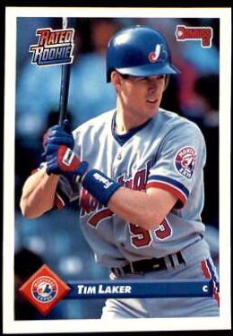 Tim Laker #440 Baseball Cards 1993 Donruss