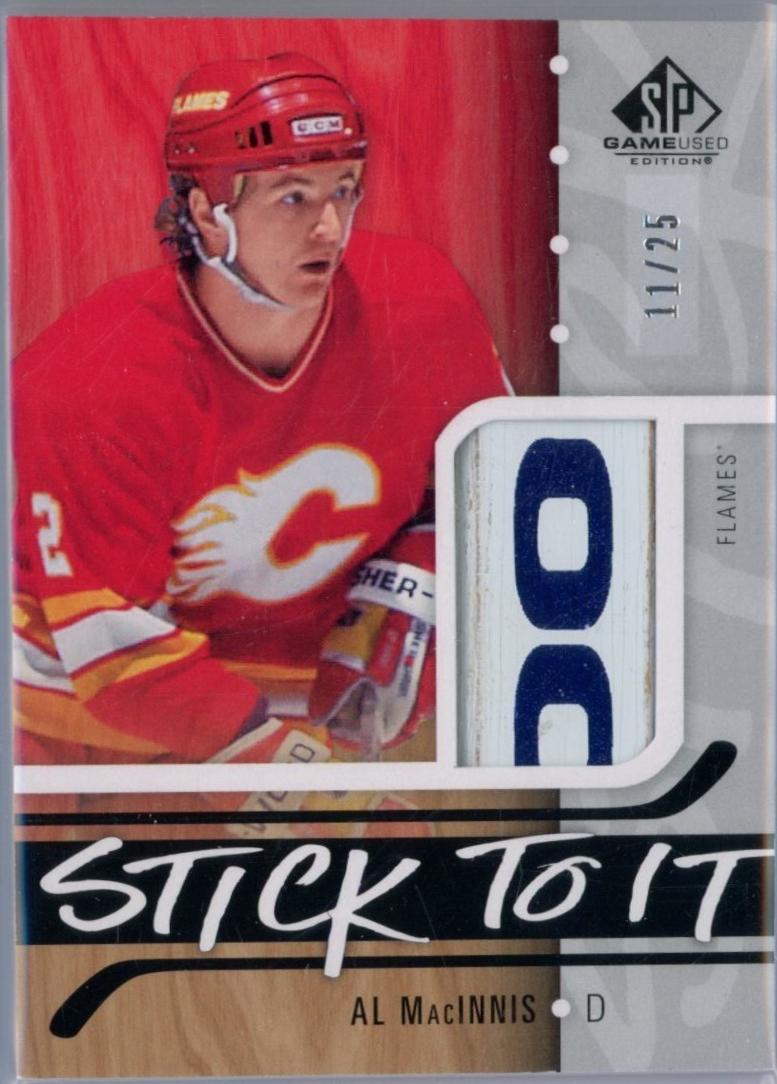Al MacInnis #STI-AM Hockey Cards 2024 SP Game Used Stick to It