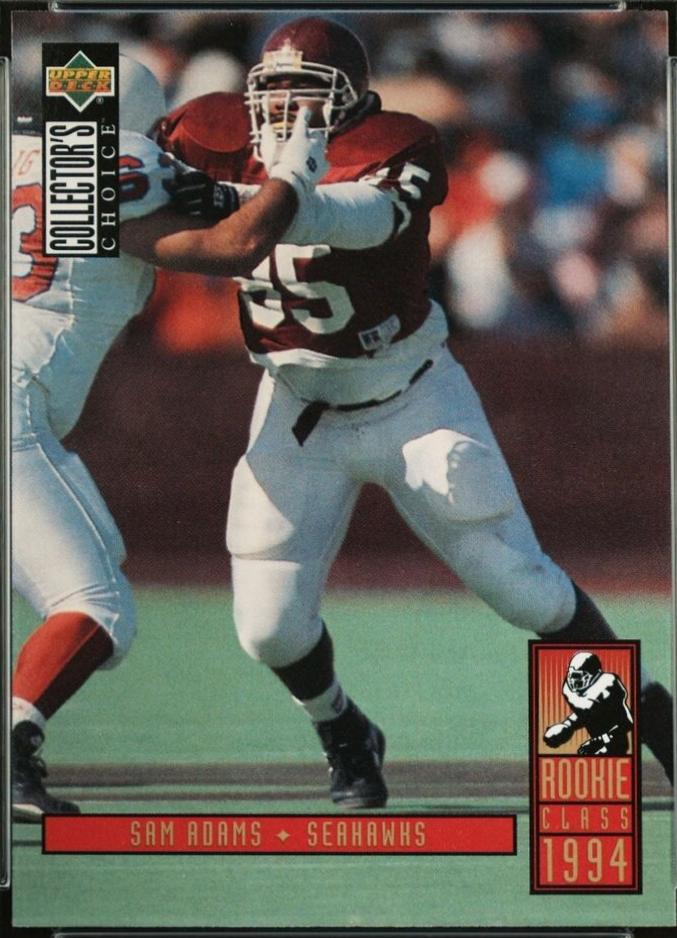 Sam Adams #3 Football Cards 1994 Collector's Choice