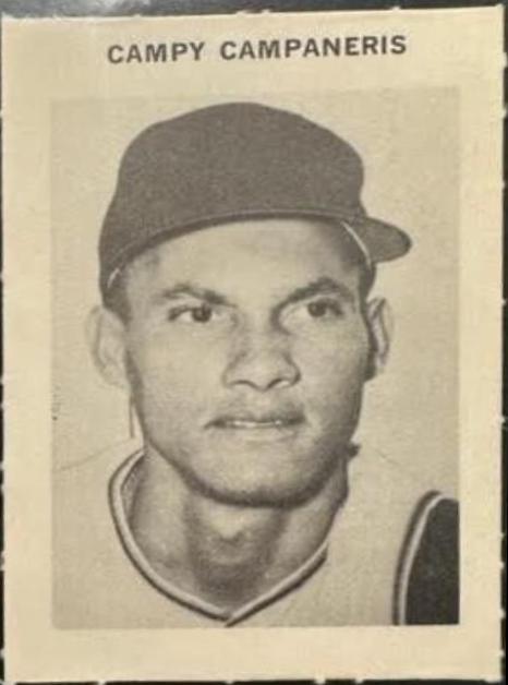 Campy Campaneris Baseball Cards 1969 Milton Bradley