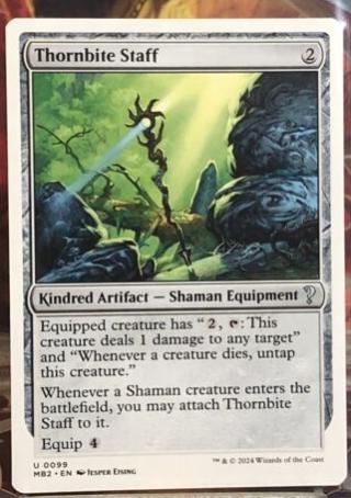Thornbite Staff #99 Magic Mystery Booster 2