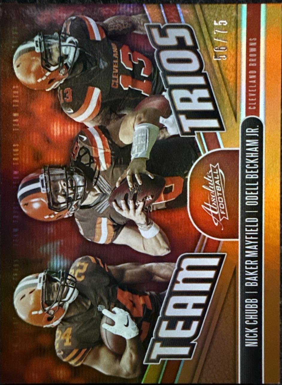 Baker Mayfield, Nick Chubb, Odell Beckham Jr. [Spectrum Orange] #TT-CB