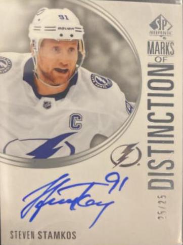 Steven Stamkos #MD-SS Hockey Cards 2021 SP Authentic 2020 Marks of Distinction