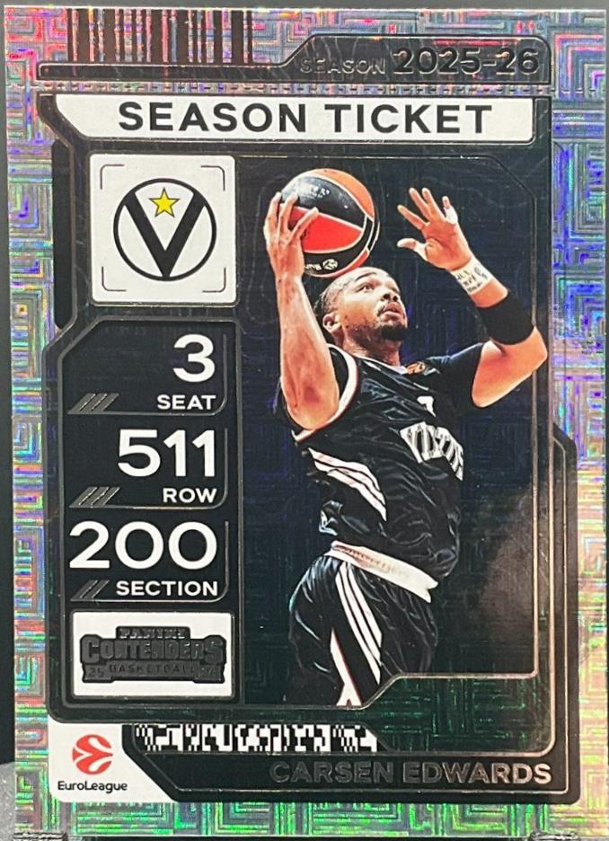 Carsen Edwards #36 2025 Panini Contenders Euroleague Basketball