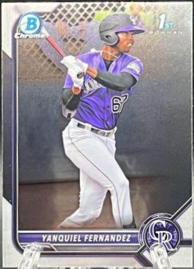 Yanquiel Fernandez #BCP-191 Baseball Cards 2022 Bowman Chrome Prospects
