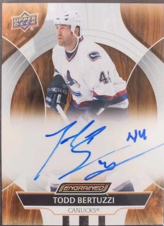 Todd Bertuzzi #CA-TB 2024 Upper Deck Engrained Icons Autograph Hockey