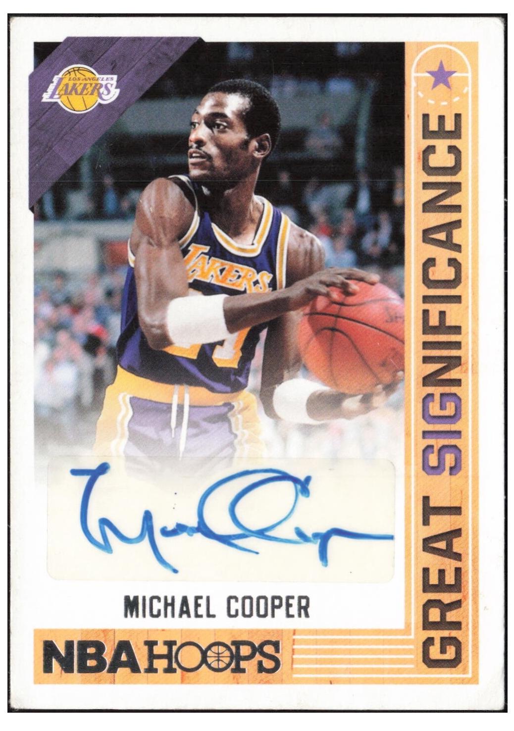 Michael Cooper #GS-MCP 2017 Panini Hoops Great Significance Basketball