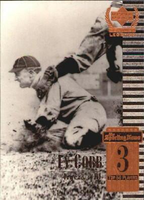 Ty Cobb #3 Baseball Cards 1999 Upper Deck Century Legends
