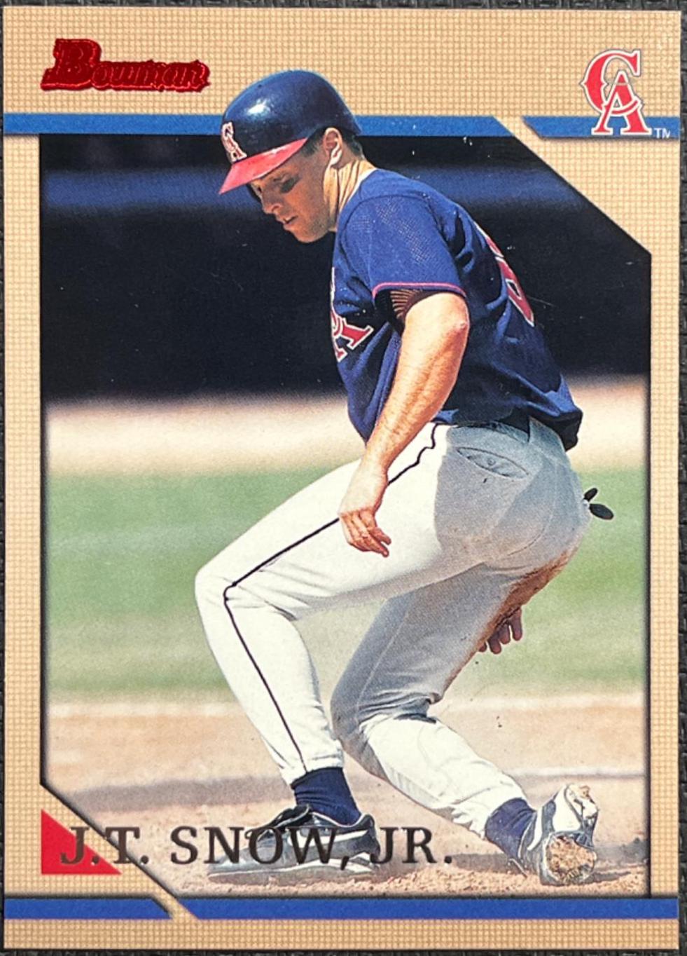 JT Snow Jr #16 Baseball Cards 1996 Bowman