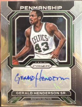 Gerald Henderson Sr. #PNM-GHE Basketball Cards 2022 Panini Prizm Penmanship Autographs