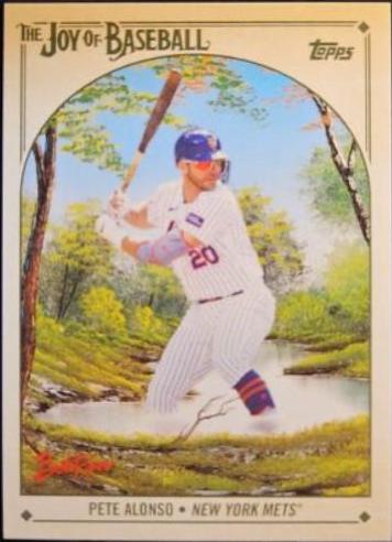 Pete Alonso #50 2023 Topps x Bob Ross: The Joy of Baseball
