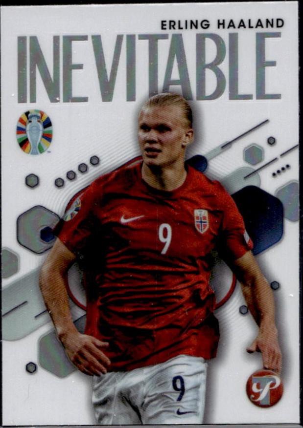 Erling Haaland #IV-EH Soccer Cards 2023 Topps Pristine Road to Euro 2024 Inevitable