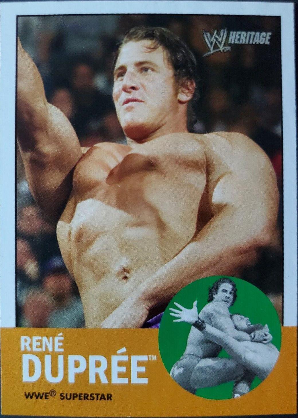 Rene Dupree #24 Wrestling Cards 2006 Topps Heritage II WWE
