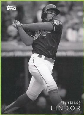 Francisco Lindor #15 Baseball Cards 2018 Topps on Demand Black & White