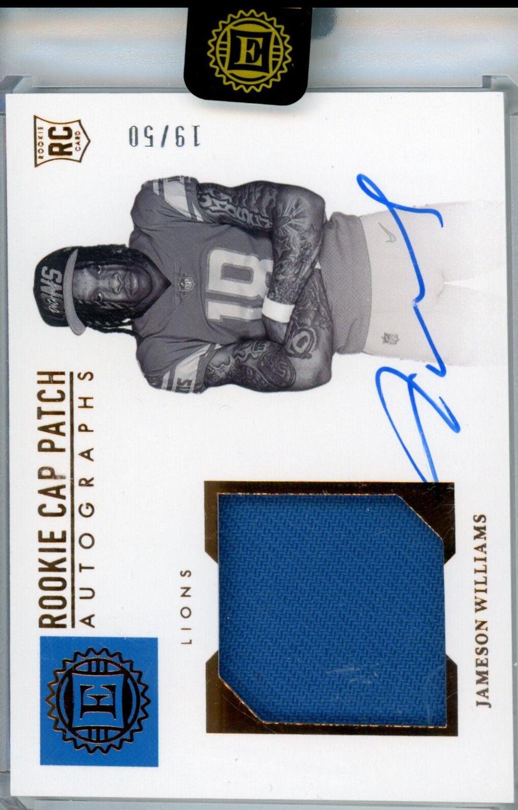 Jameson Williams [Cap Patch Autograph] #128