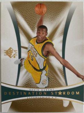 Kevin Durant #DS-1 Basketball Cards 2007 SP Authentic Destination Stardom