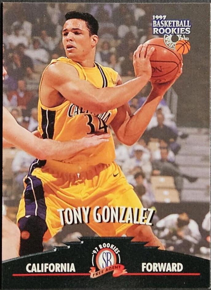 Tony Gonzalez #27 1997 Score Board Rookies Basketball