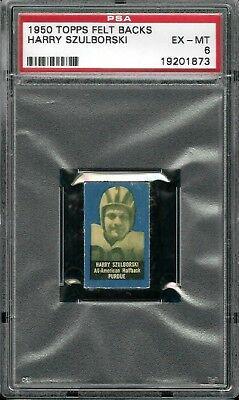 Harry Szulborski Football Cards 1950 Topps Felt Backs