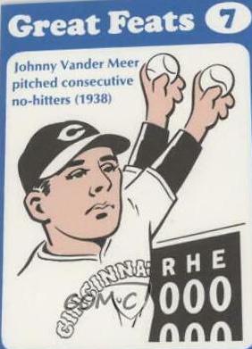 Johnny Vander Meer #7 1972 Laughlin Great Feats Baseball